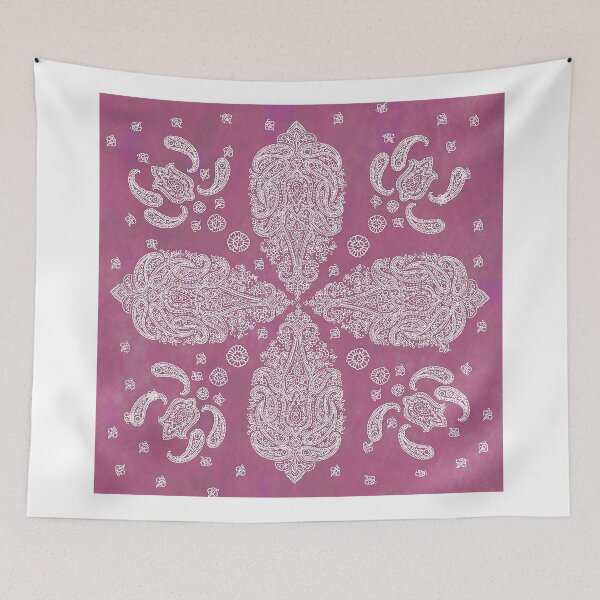 Item preview, Violet and White Paisley Pattern designed and sold by Greenbaby.