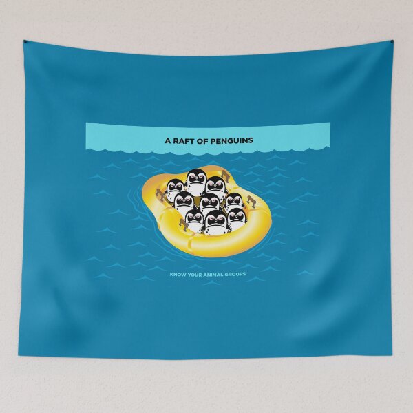 Item preview, A Raft of Penguins designed and sold by Peppermint Narwhal.