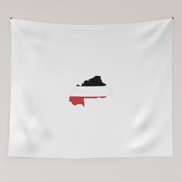 Item preview, Flag Map of Upper Volta designed and sold by abbeyz71.