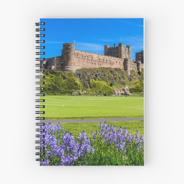 Item preview, Bamburgh Castle with bluebells. designed and sold by DanielDent.
