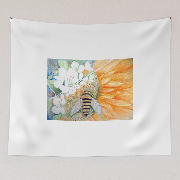 Item preview, FLOWERS AND A BEE designed and sold by Gea Austen.