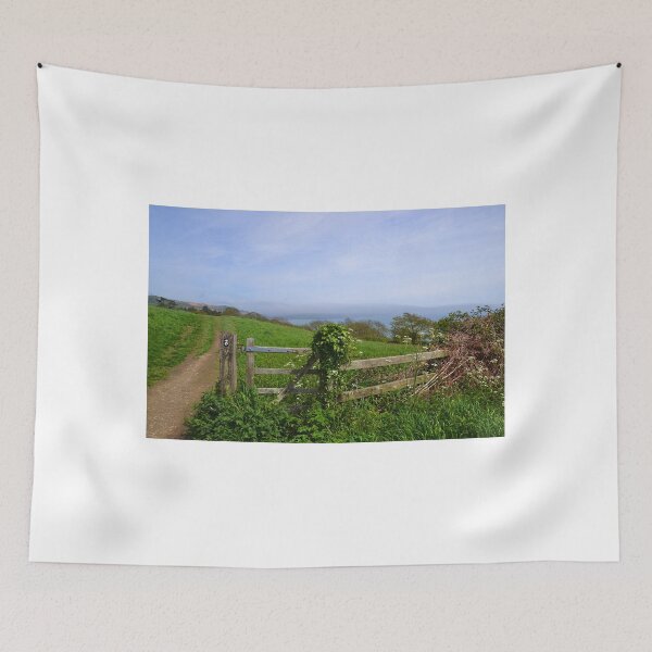 Item preview, View from the gate on Coastal Path, Lyme. Dorset UK designed and sold by lynn carter.