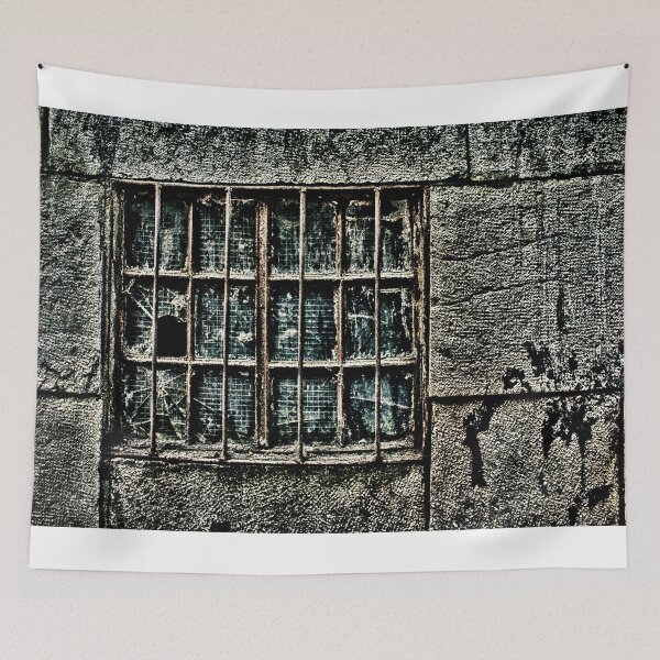 Item preview, Broken Metal Window Fine Art Print designed and sold by stockfineart.