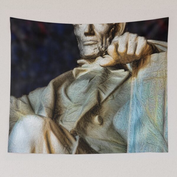 Item preview, Lincoln Memorial Digital painting designed and sold by bloomingvine.