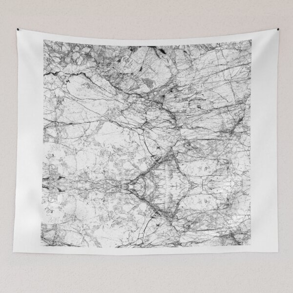 Item preview, Black and White Modern Faux Marble Pattern designed and sold by Blkstrawberry.