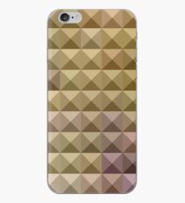 Burlywood Brown Abstract Low Polygon Background iPhone Case