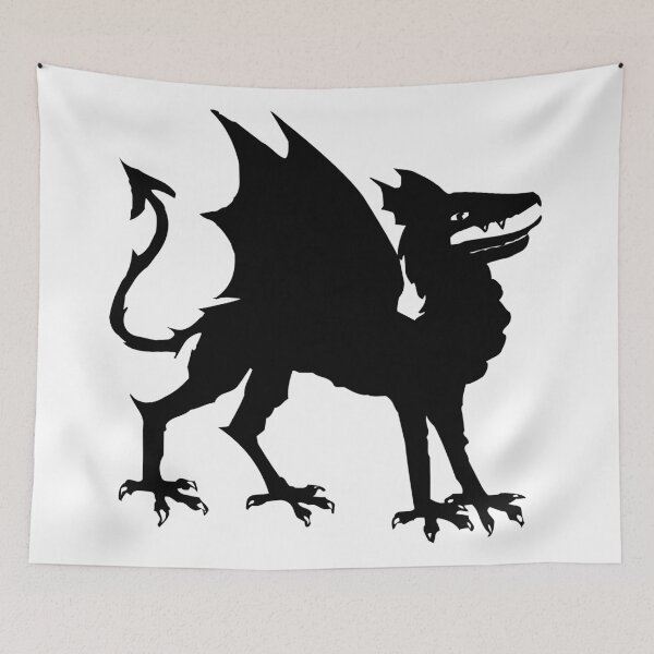 Item preview, Medieval dragon silhouette designed and sold by Smaragdas.