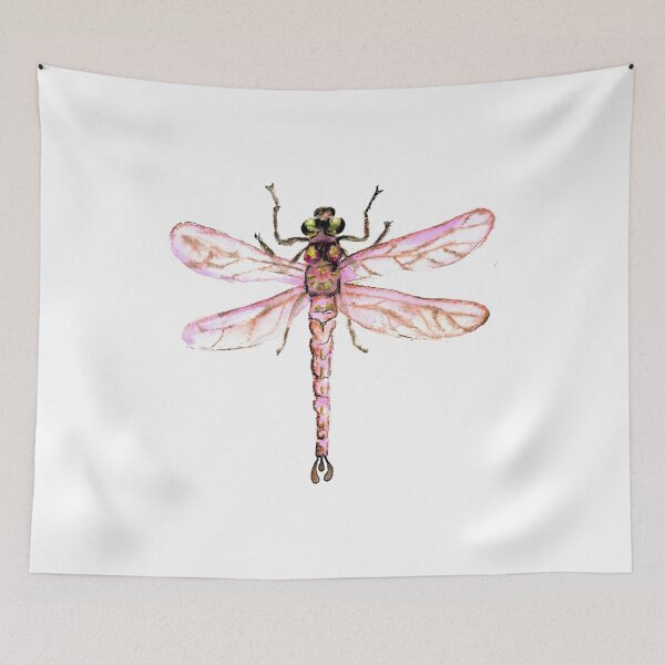 Item preview, Pink Dragonfly Flora designed and sold by PuddlePaints.