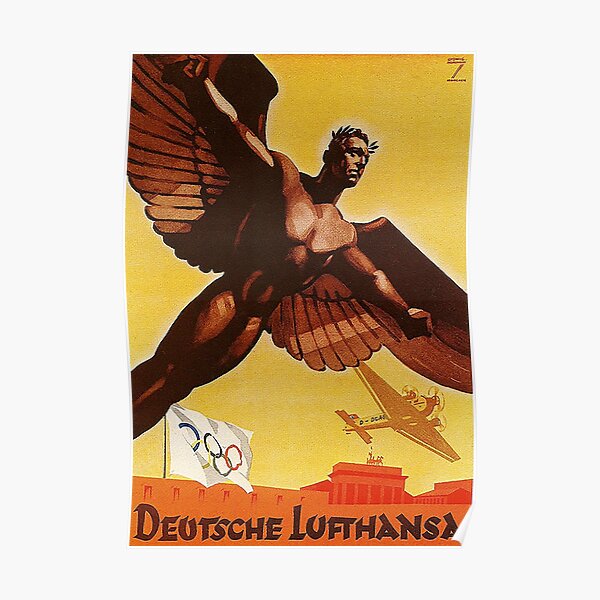 Lufthansa 10th Anniversary 1936 Poster