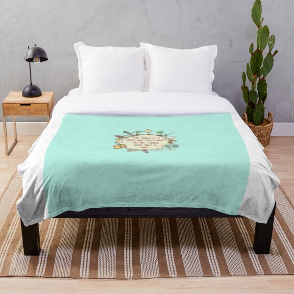 Travel quote desgin Throw Blanket