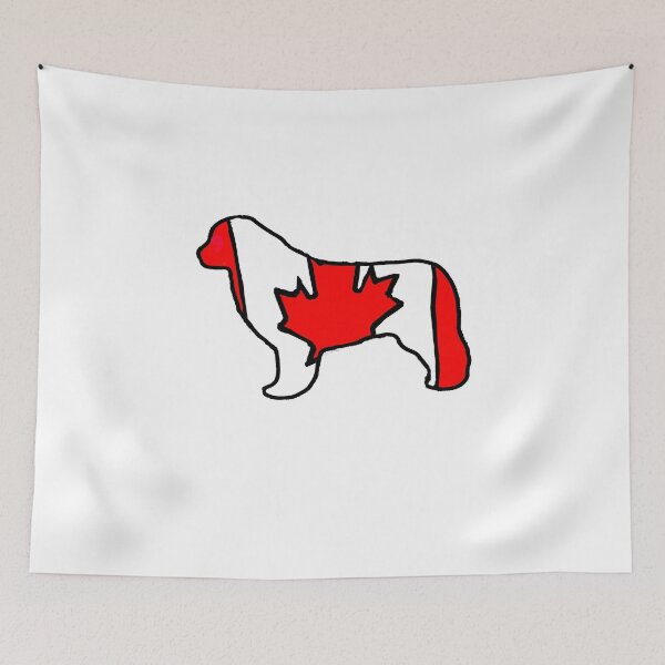 Item preview, Newfoundland Dog Flag of Canada designed and sold by Newfiemom.