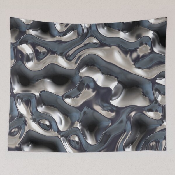 Item preview, Silver Liquid Metal Texture designed and sold by bloomingvine.
