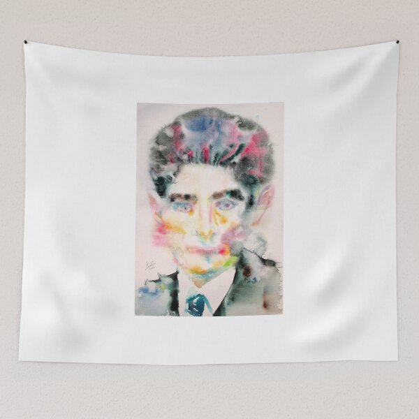 Item preview, KAFKA - watercolor portrait designed and sold by lautir.