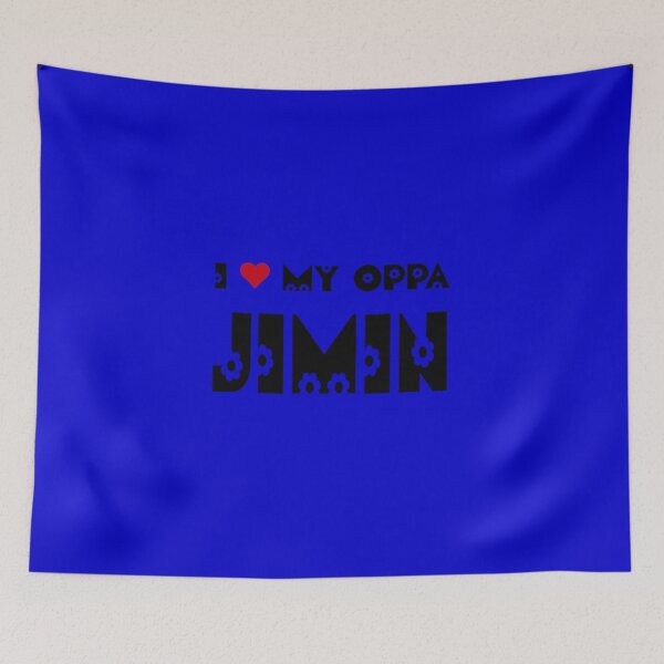 Item preview, I HEART MY OPPA JIMIN - BLUE designed and sold by Kpop Seoul Shop.