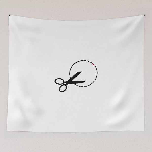 Item preview, Cut here with scissors designed and sold by SofiaYoushi.