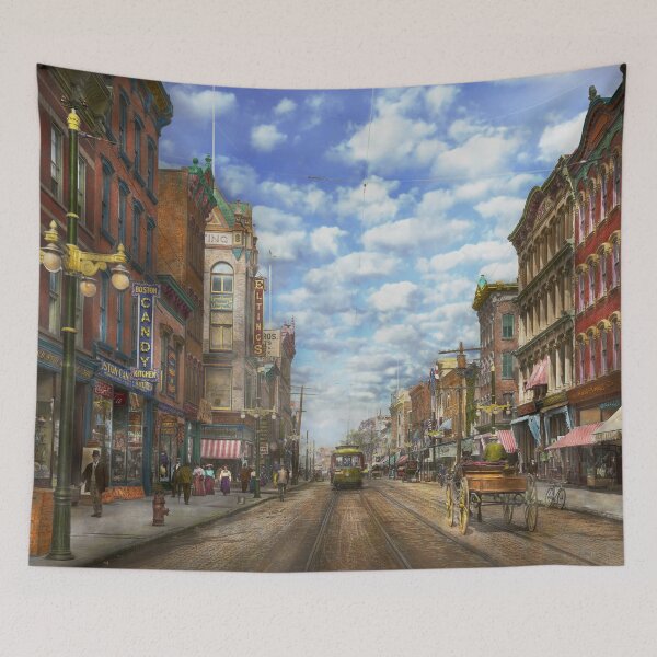 Item preview, City - NY - Main Street. Poughkeepsie, NY - 1906 designed and sold by Mike Savad Photography.