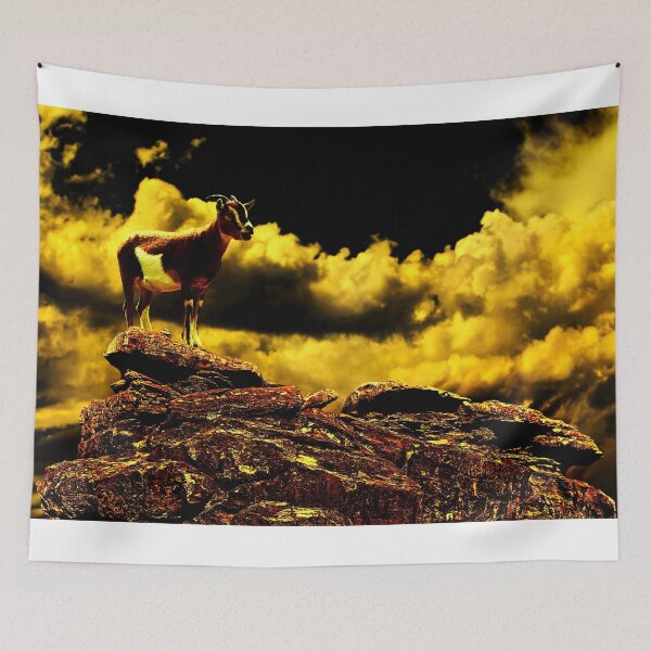 Item preview, Crazy Goat Fine Art Print designed and sold by stockfineart.