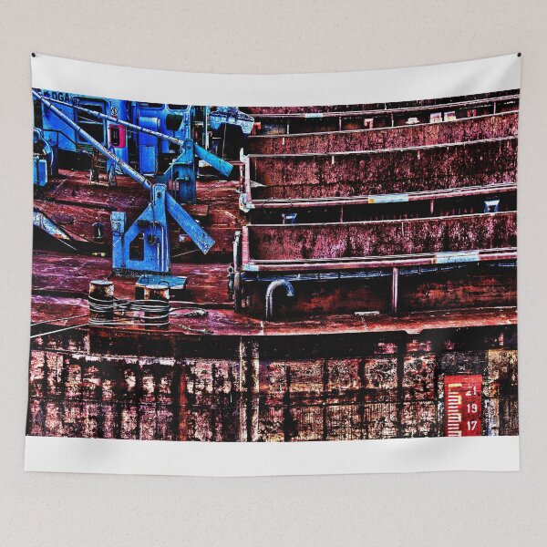 Item preview, Abandoned River Boat Fine Art Print designed and sold by stockfineart.