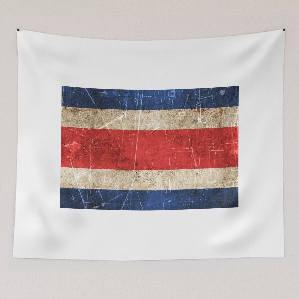 Item preview, Vintage Aged and Scratched Costa Rican Flag designed and sold by JeffBartels.