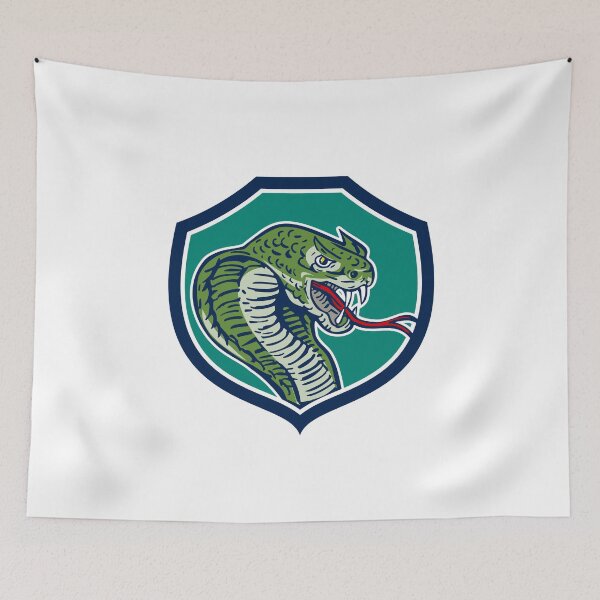 Item preview, Cobra Viper Snake Shield Retro designed and sold by patrimonio.