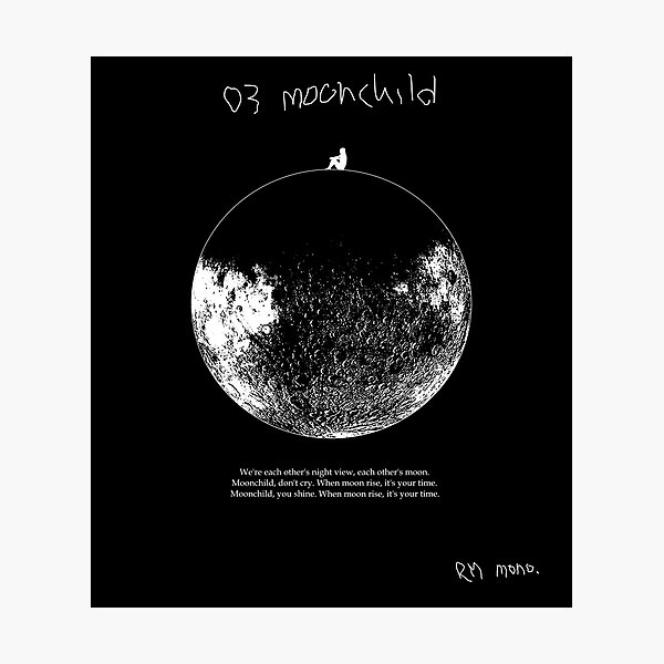 RM Mono. - Dark Moonchild Photographic Print