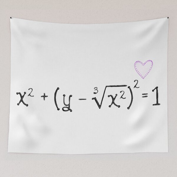 Item preview, Math heart (white) designed and sold by funmaths.