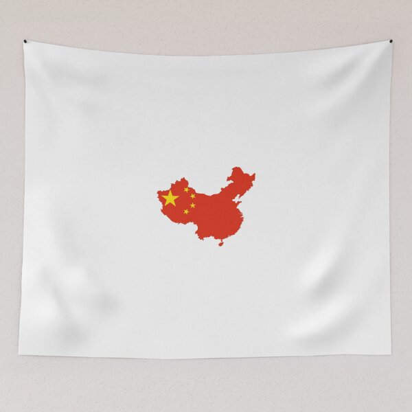 Item preview, Flag Map of China  designed and sold by abbeyz71.