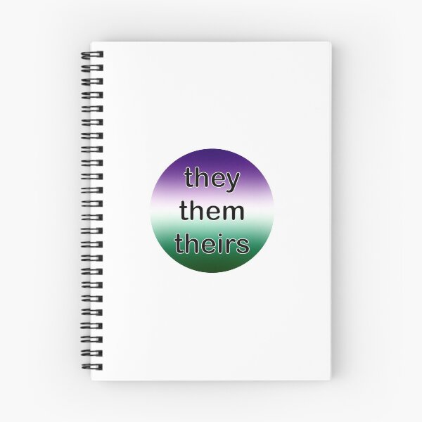 Item preview, They/Them/Theirs Genderqueer Pronoun Sticker designed and sold by gosuperdonnie.