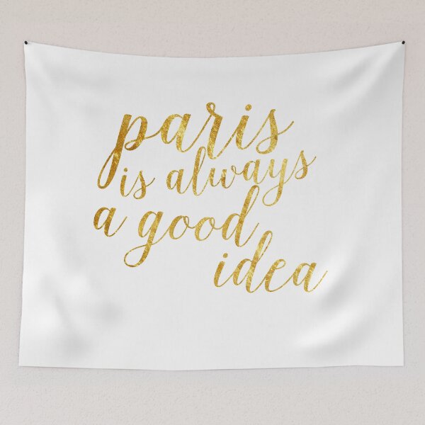 Item preview, Gold Foil Paris Is Always A Good Idea designed and sold by Alyssa  Clark.
