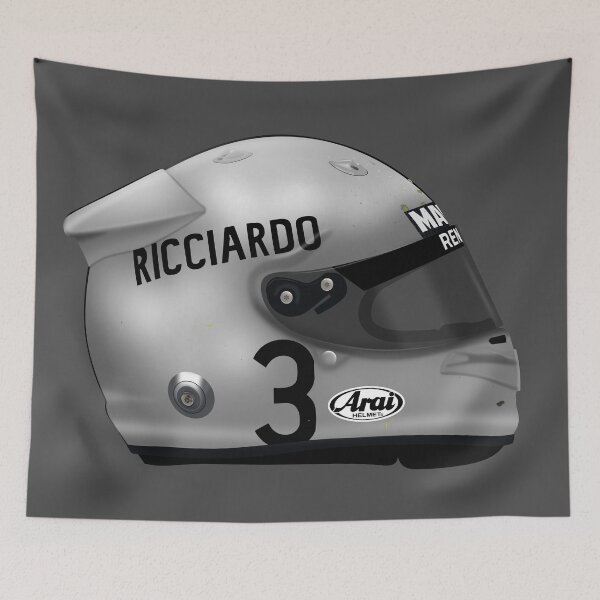 Item preview, Daniel Ricciardo - 2019 Helmet - 1000th Grand Prix Brabham Tribute designed and sold by JageOwen.