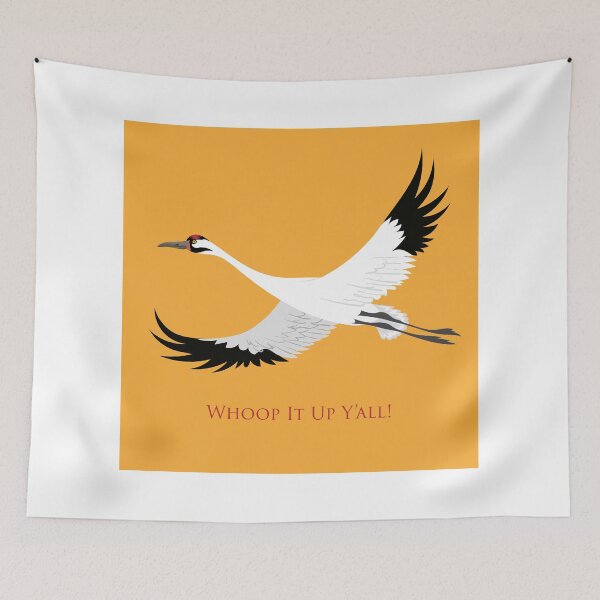 Item preview, Whooping Crane - Whoop It Up Y'All designed and sold by Peppermint Narwhal.