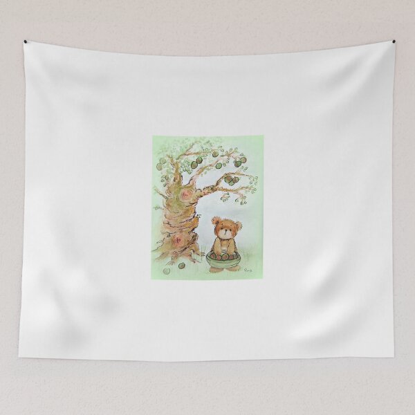 Item preview, Harvest Bear - watercolour painting designed and sold by Teddy Bear Orphans .