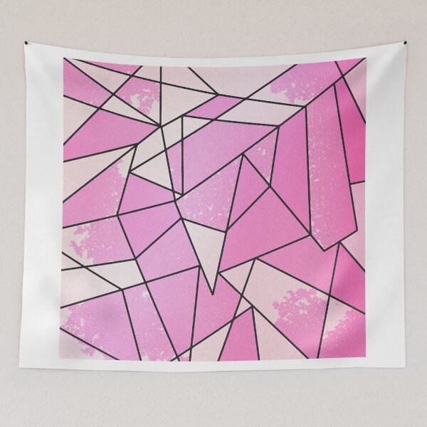 Item preview, Girly Modern Pink Distressed Geometric Pattern designed and sold by Blkstrawberry.