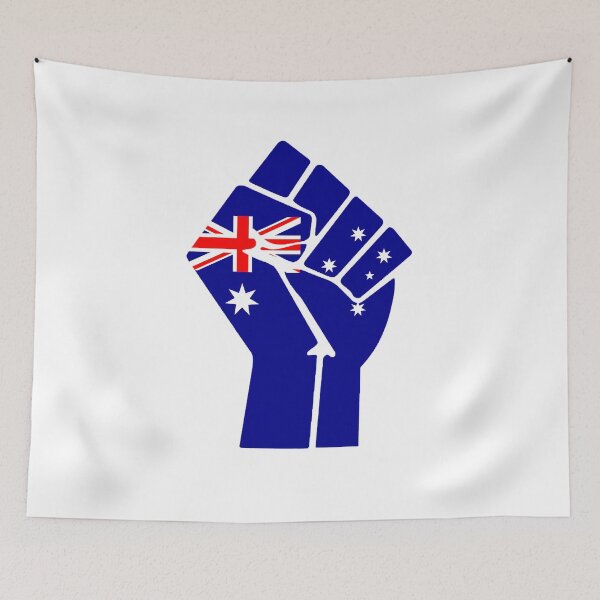 Item preview, Raised Fist - Australian Flag designed and sold by MikeTheGinger94.