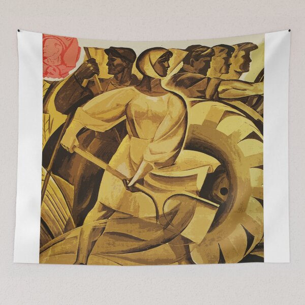 Item preview, bread for us cccp sssr soviet union political propaganda revolution poster sculpture designed and sold by SofiaYoushi.