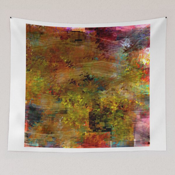 Item preview, Decorative Abstract in Reds, Gold, and Green designed and sold by Jessielee72.