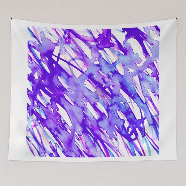 Aperçu de l'œuvre Purple and Pink Watercolor Paint Splatter créée et vendue par Blkstrawberry.