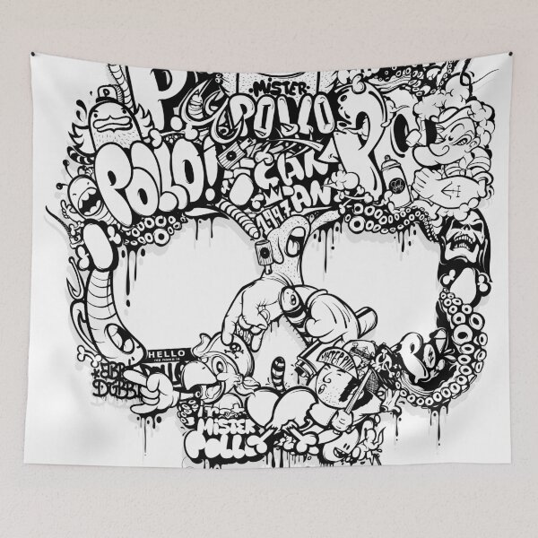 Item preview, Skull funk Black designed and sold by MISTERPOLLO.