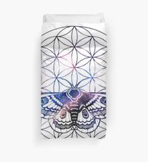 Flower of Life Moth Duvet Cover