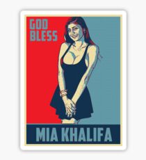 God Bless Mia Khalifa - Mia Khalifa - The Best Mia Khalifa - Star Mia Khalifa Sticker