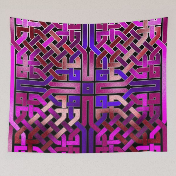 Item preview, Pink Celtic Knot Square designed and sold by bloomingvine.