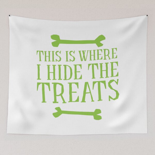 Item preview, THIS IS WHERE I HIDE THE TREATS Halloween funny designed and sold by jazzydevil.