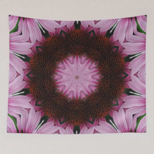 Item preview, Pink Cone Flower Kaleidoscope designed and sold by bloomingvine.