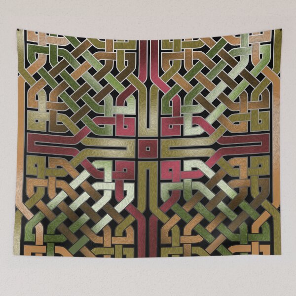 Item preview, Earthtone Celtic Knot Square designed and sold by bloomingvine.