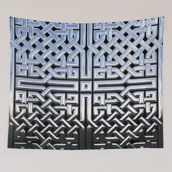 Item preview, Chrome Celtic Knot Square designed and sold by bloomingvine.