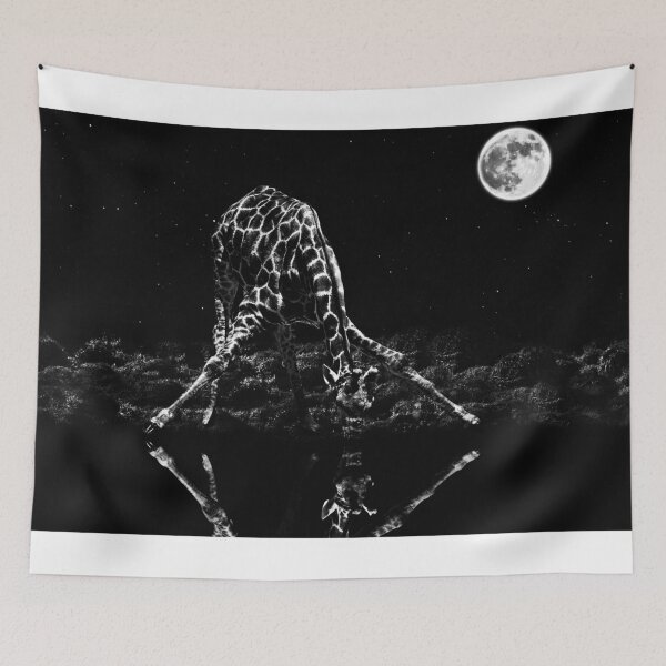 Item preview, Lonely Giraffe Fine Art Print designed and sold by stockfineart.