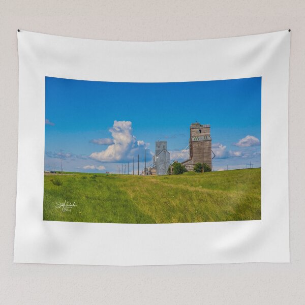 Item preview, Grain Elevators near Lothair, Montana designed and sold by BearPaw123.