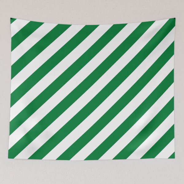 Item preview, Green Thick Diagonal Stripes designed and sold by ImageNugget.