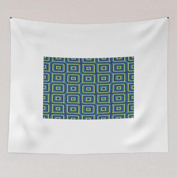 Aperçu de l'œuvre Motif de rectangles jaunes bleus créée et vendue par lalylaura.