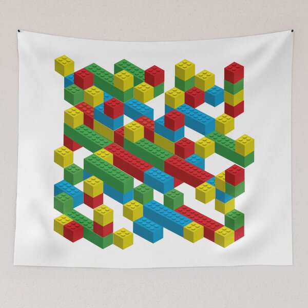 Item preview, colorfull blocks pattern designed and sold by singpentinkhepi.